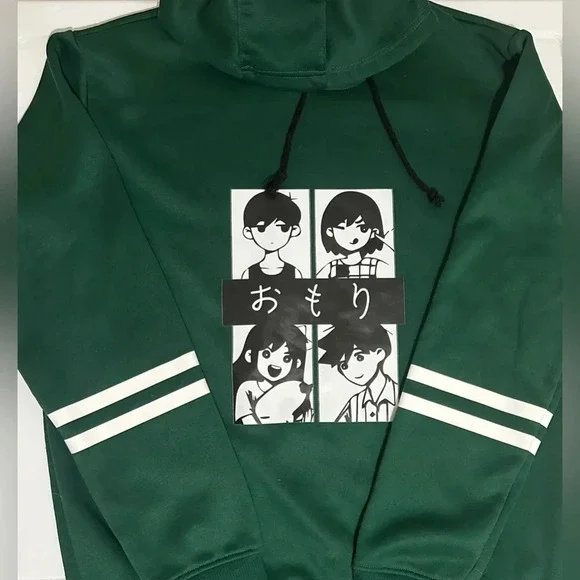 OMORI character hoodie merchandise from Amazon, Hunter Green, Unisex Size Medium - Picture 4 of 13